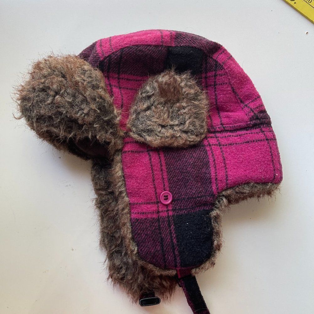 Black Canyon Outfitters Wool Blend Winter Hat‎ with Ear Flaps and Chin Strap